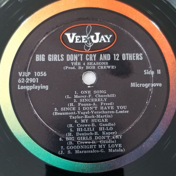 Big Girls Don't Cry by the 4 Seasons vinyl lp album lp1056 - Picture 9 of 10